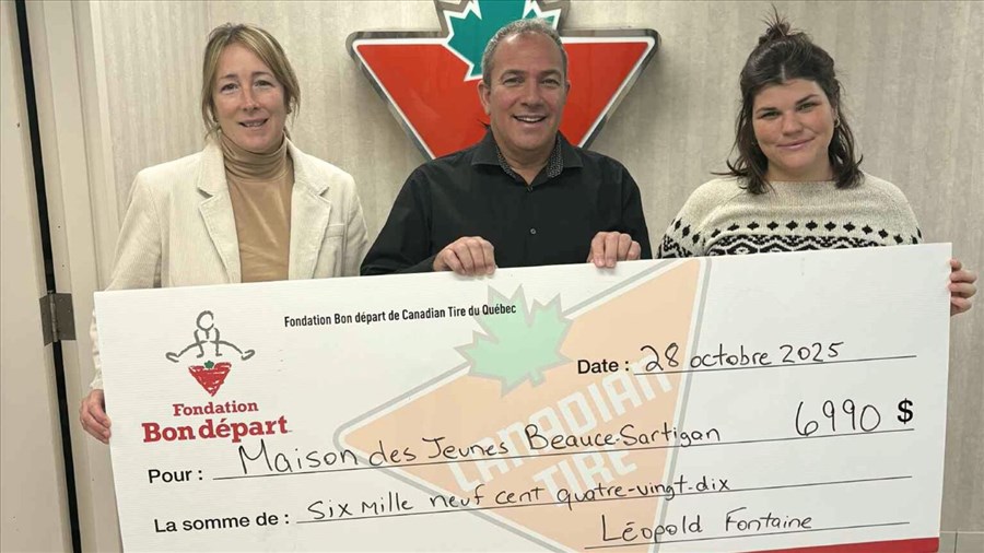 La Maison des jeunes Beauce-Sartigan reçoit près de 7 000 $ en matériel