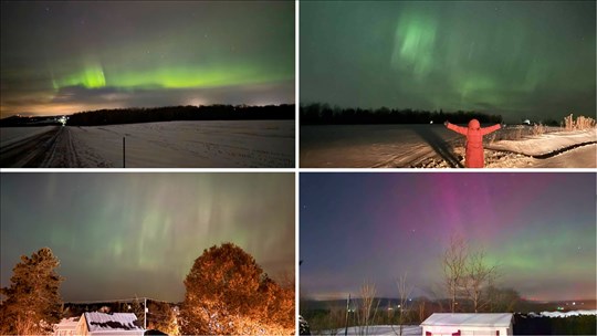 Le ciel beauceron s’embrase sous les aurores boréales