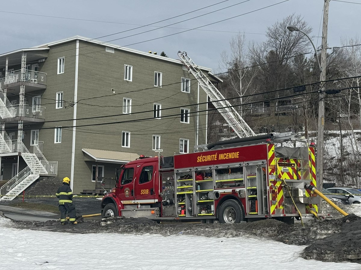 Incendie dans un immeuble à logements à Beauceville