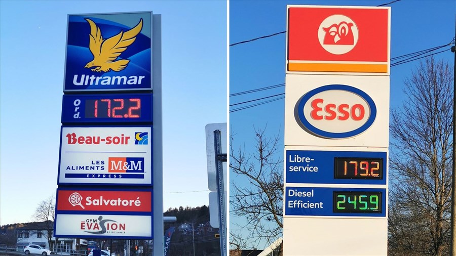 Prix de l’essence: sept sous du litre d'écart entre Beauceville et Saint-Georges