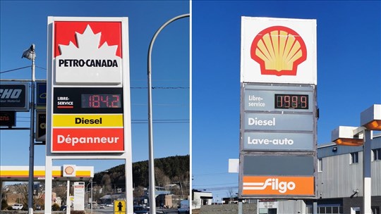 Prix de l’essence:  plus de 15 sous de différence entre Beauceville et Saint-Georges