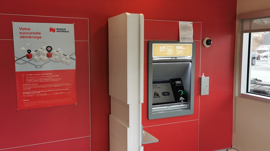  Certains guichets automatiques de la Banque Nationale seront fermés en Beauce