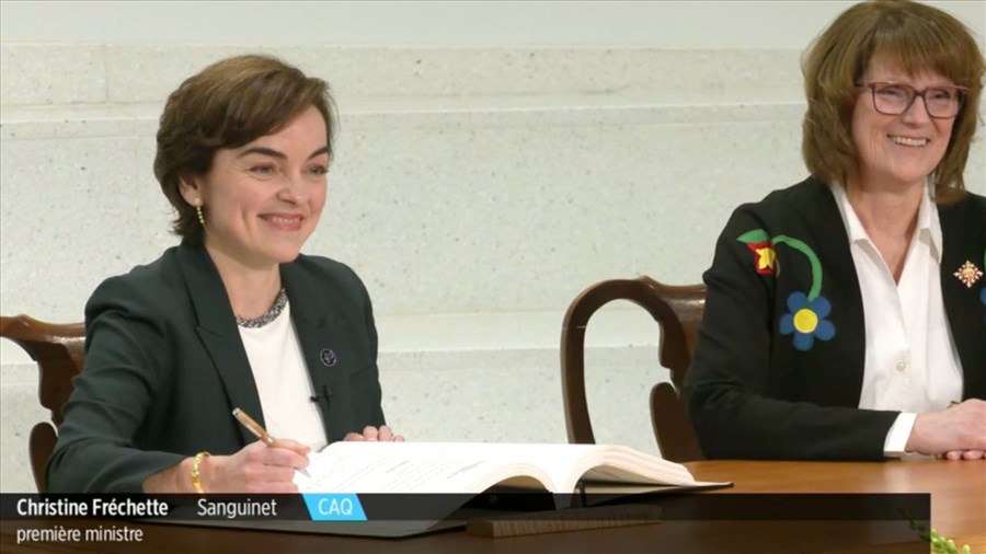 Christine Fréchette est officiellement la première ministre du Québec