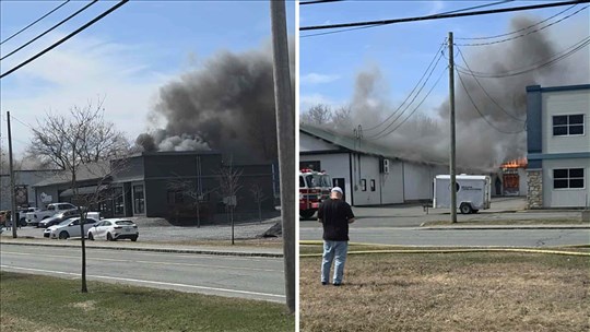 Un incendie détruit une partie de l’entreprise S.S. Propane à Sainte-Marie