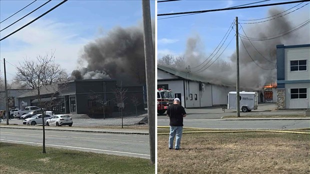 Un incendie détruit une partie de l’entreprise S.S. Propane à Sainte-Marie