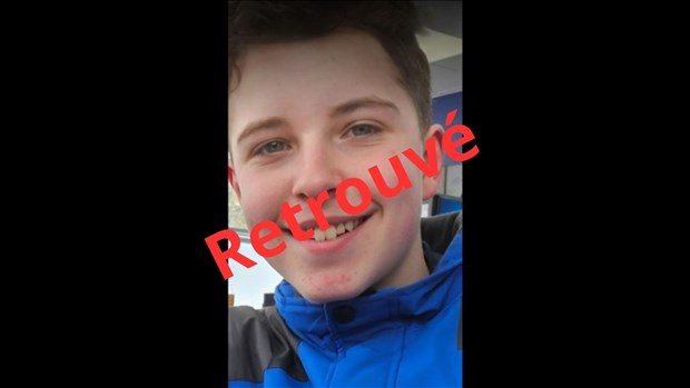 Jordan Verreault retrouvé sain et sauf