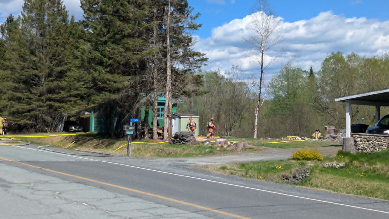 Saint-Georges: un feu de forêt rapidement maîtrisé sur la 90e rue