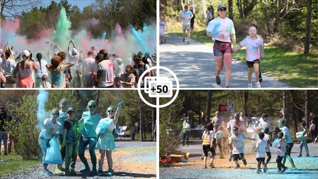 Plus de 700 personnes présentes pour la course colorée à Saint-Georges