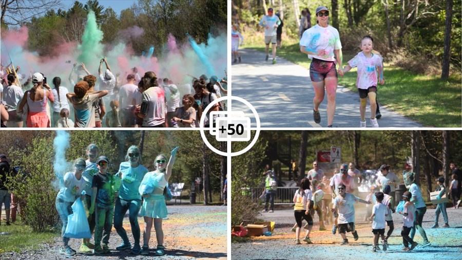 Plus de 700 personnes présentes pour la course colorée à Saint-Georges