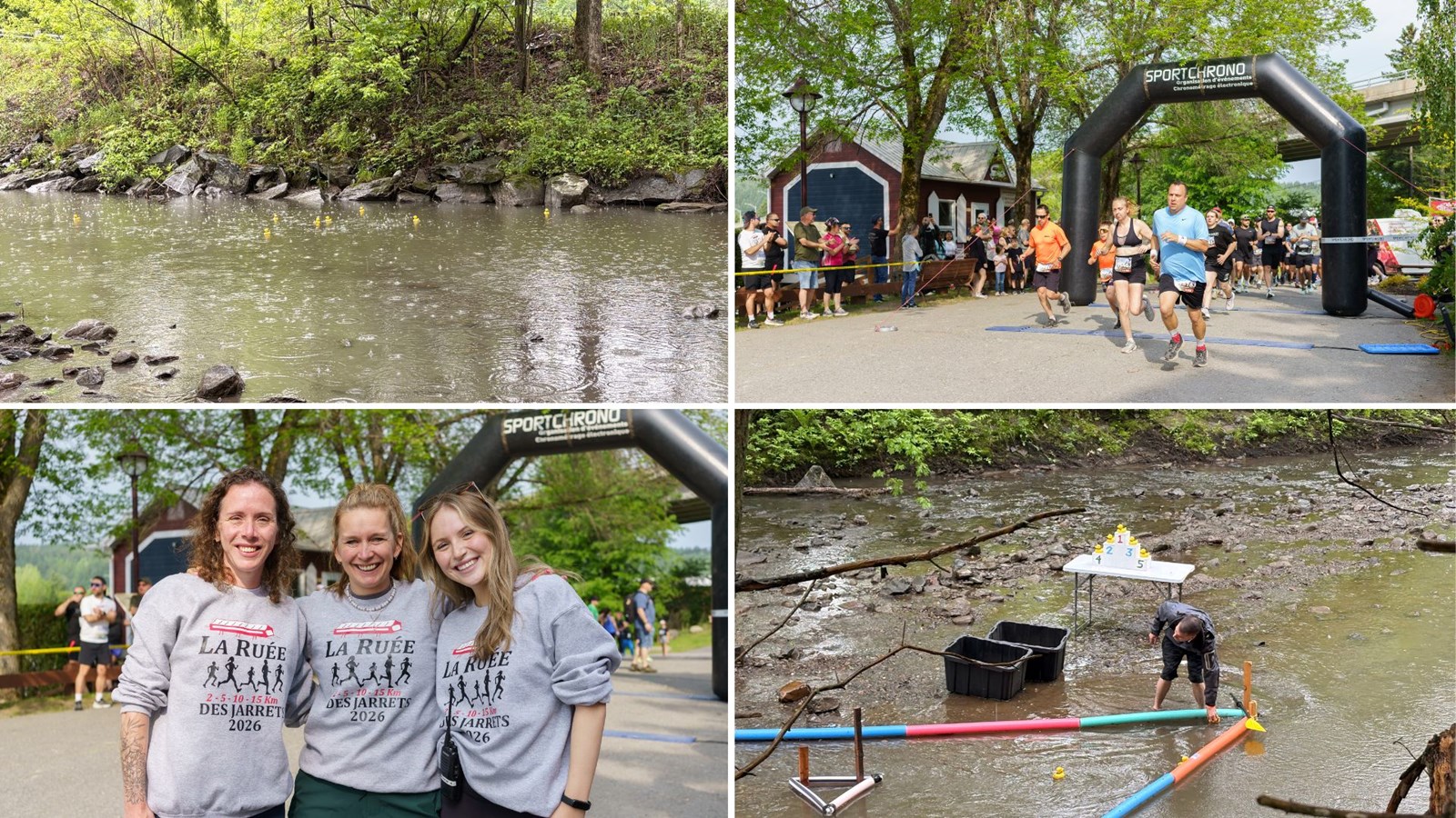 Coureurs et canards en action au 100e de Notre-Dame-des-Pins